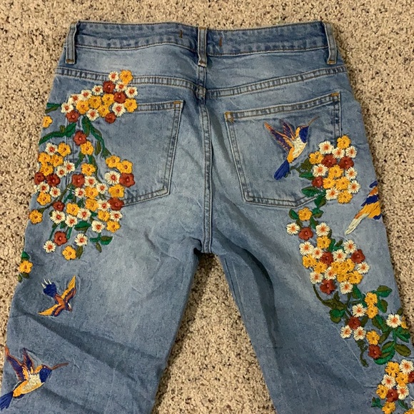 Free People Embroidered Jeans - Picture 4 of 6